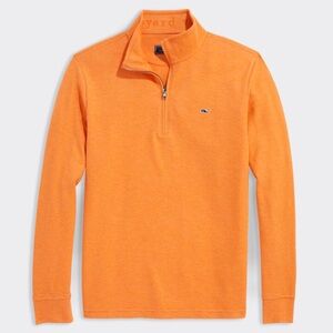Vineyard Quarter-Zip Pullover S Orange